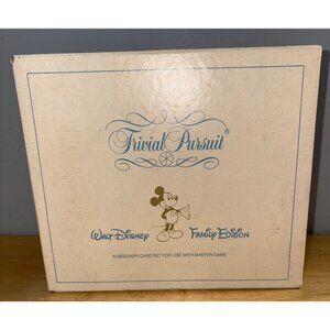 Vintage 1985 Walt Disney Trivial Pursuit Subsidiary Set for Family Master Game